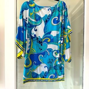Trina Turk bright color tunic or beach cover up!